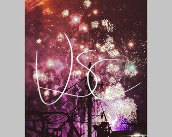 Fogos de artifício no porto