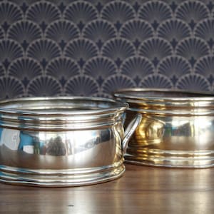 Pair of Brass Planters, Decorative Metal Cachepots, Country House Home Decor
