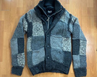 DG Herbst/Winter 2009 Grobstrick-Cardigan 2-in-1 mit abnehmbarer Bomberjacke