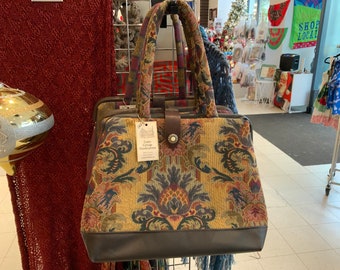 Elizabethan Elegance -  Carpet bag, Portmanteau bag, Overnight Bag, "Mary Poppins" bag.