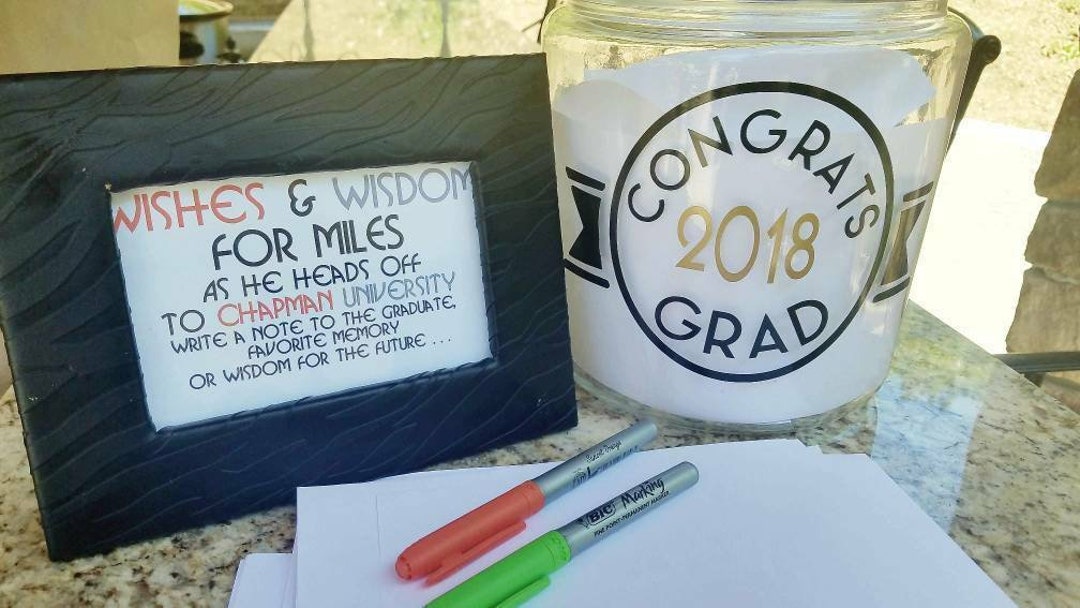 DIY 2023 GRADUATE Cookie Jar GRADUATION Candy Jar Bar Custom Etsy