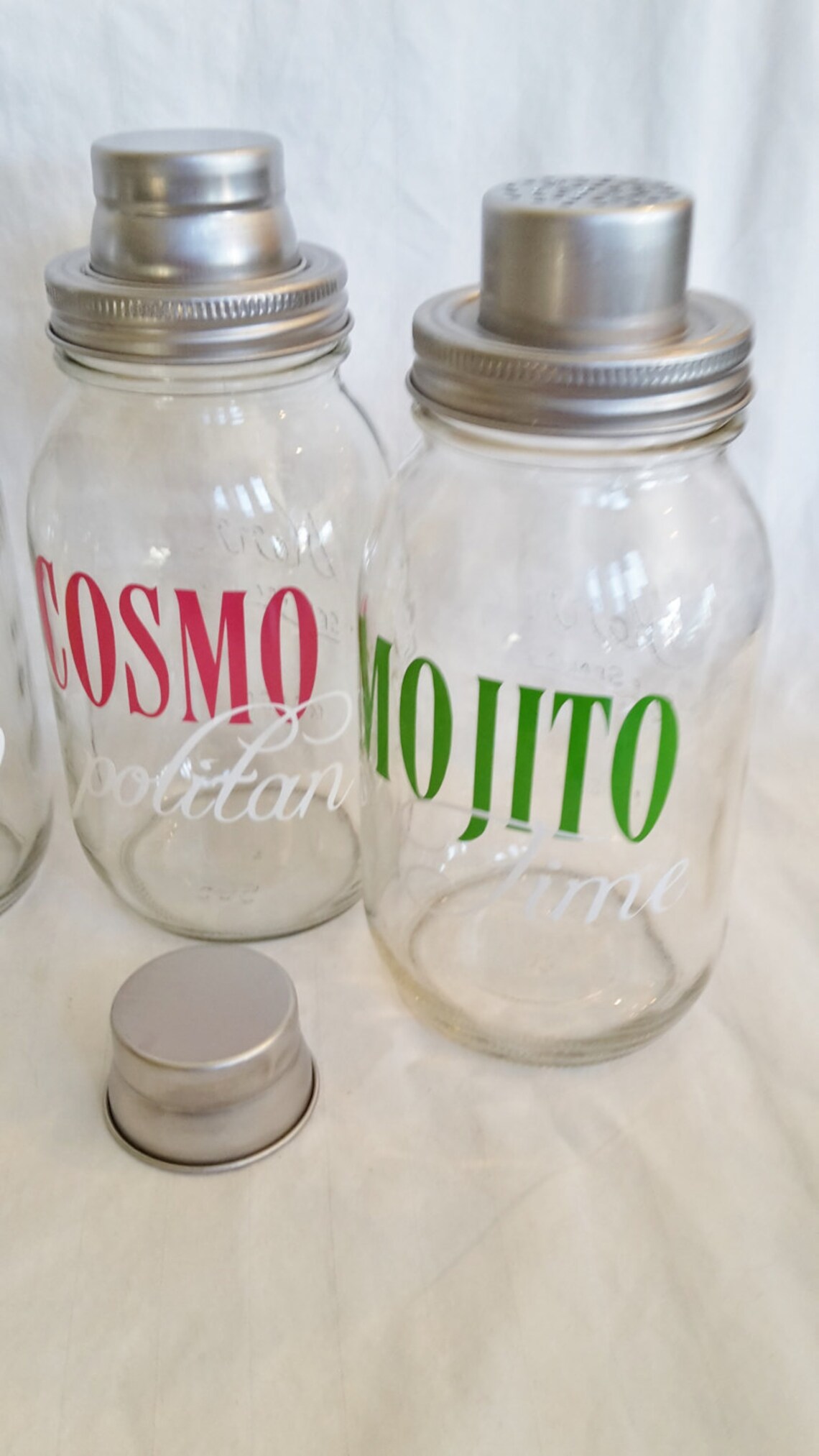 CUSTOM Mason Jar MARTINI Cocktail SHAKER Cosmopolitan Mojito Etsy