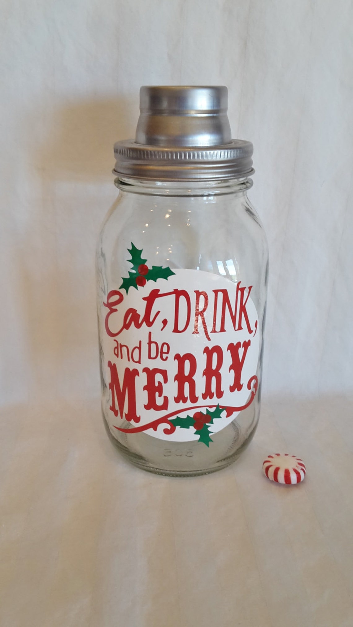 CUSTOM Mason Jar MARTINI Cocktail SHAKER Cosmopolitan Mojito Etsy