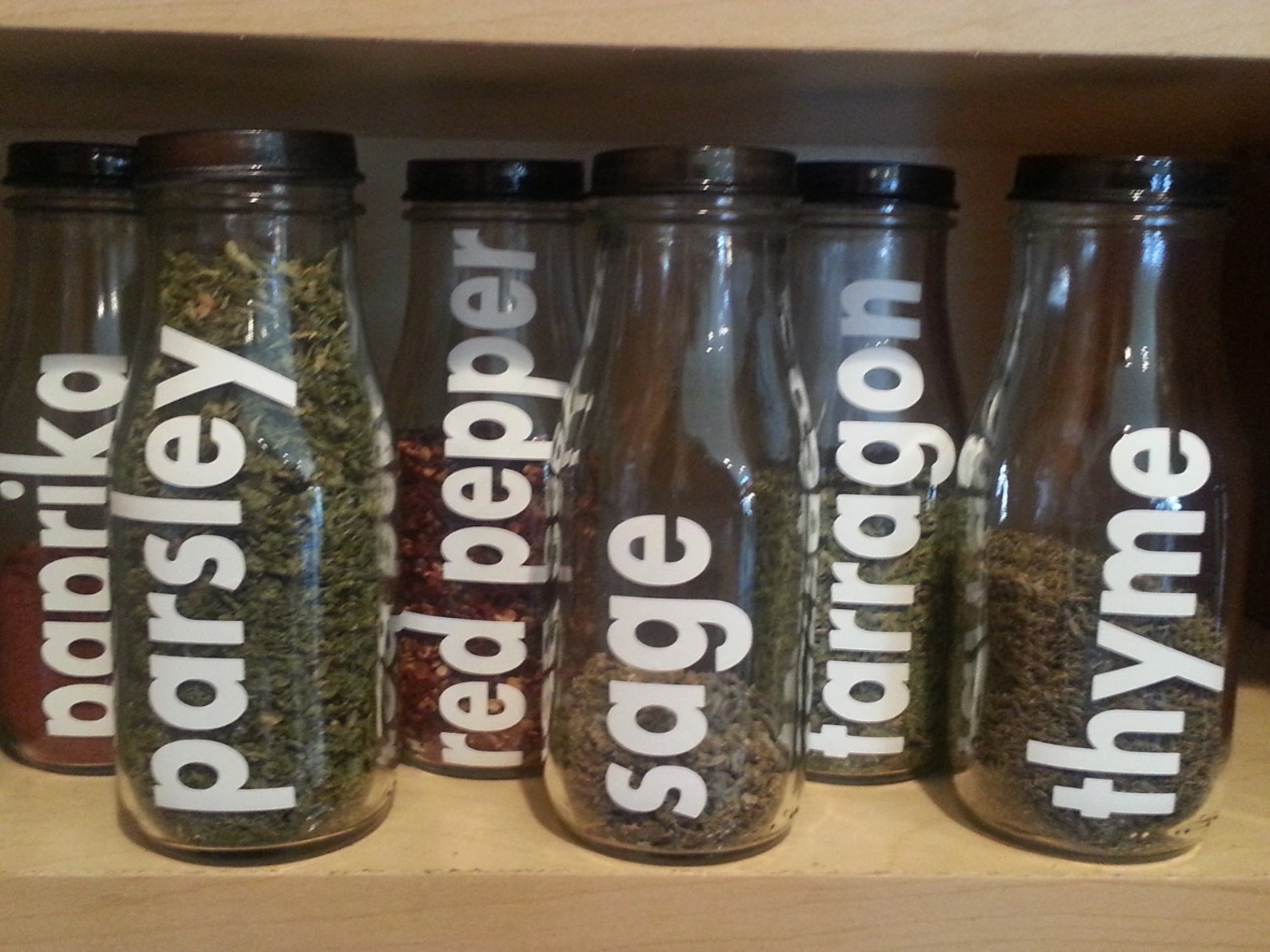 8 CUSTOM 10oz Spice Jar Spice Bottles you Choose Spice Names Etsy