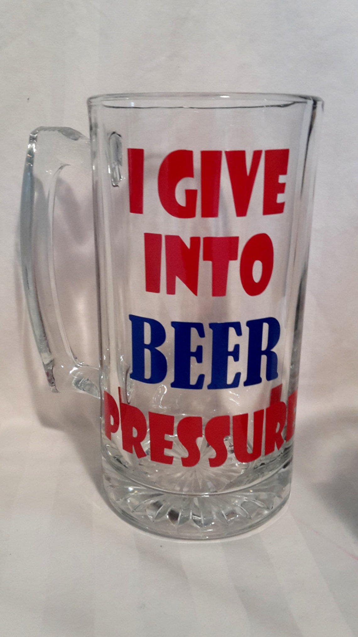 DIY Father's Day Personalized BEER MUG Custom Beer Glass Etsy