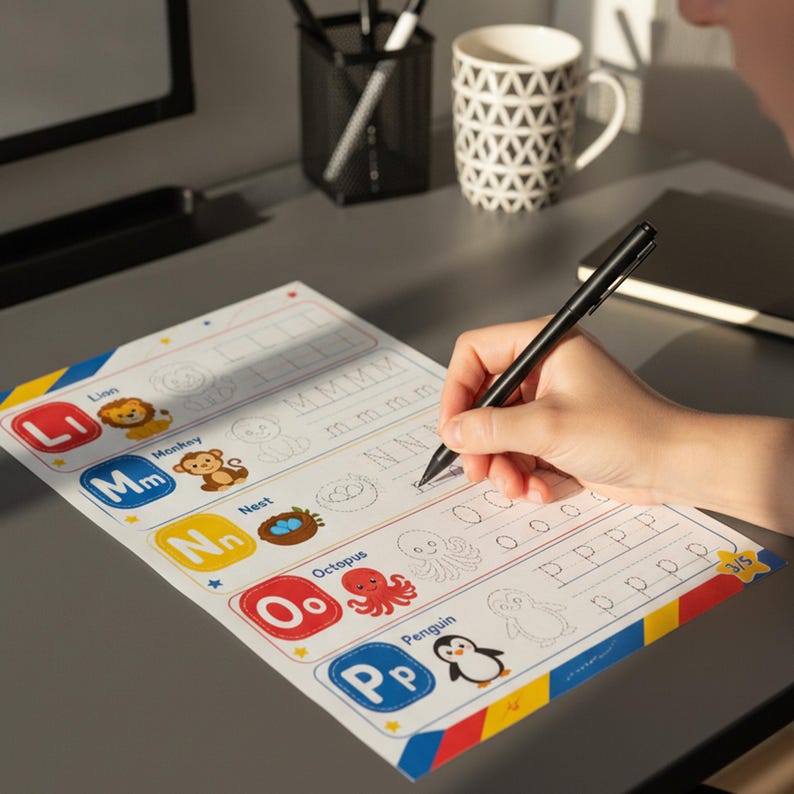 Abc Practicing Writing Alphabet Tracing Worksheets for Early Learners, Letter Writing Practice ...