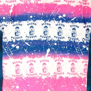 XXS*** vintage 80s SLUSH PUPPIE All Over Print T-Shirt puppy slushie dog surf beach hip hop