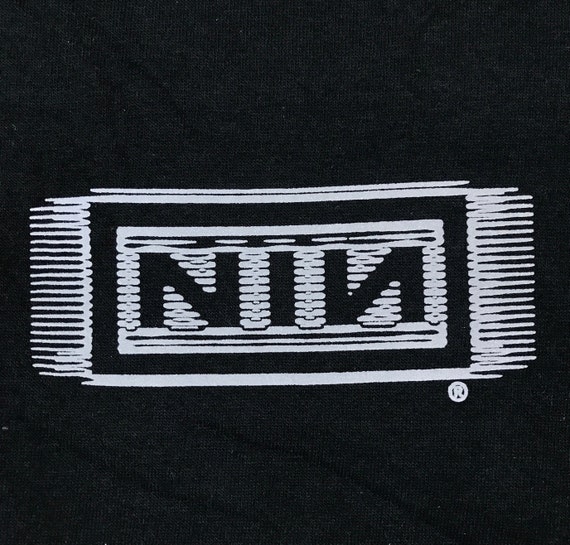 vintage 90s NINE INCH Nails T-Shirt MEDIUM concer… - image 1