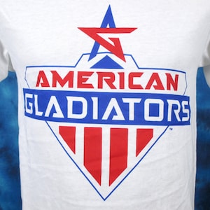 XS/Small*** vintage 80s AMERICAN GLADIATORS T-Shirt game show tv series soft thin Deadstock Nos