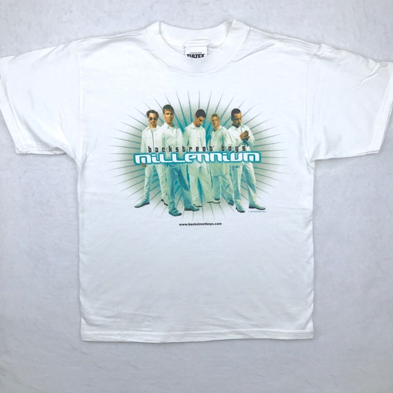 バックストリート・ボーイズ Tシャツ 2004年 日本ツアーT バックストリート・ボーイズ Tシャツ ツアーT 白 染み込み 両面