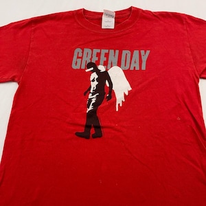 Vintage 2004 Green Day Concert T-Shirt Large American Idiot Rock Tour