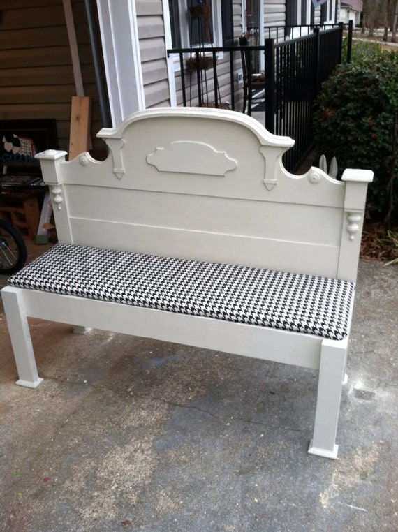 Items similar to CustomMade Bench From Headboard on Etsy
