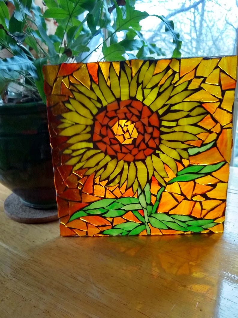 Sunflower Mosaic DIY Art Kit Etsy