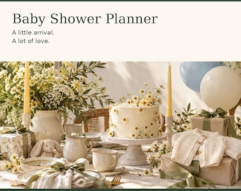 Baby Shower Planner App, Guests, Games, Gifts and Thank Yous, Digital Download