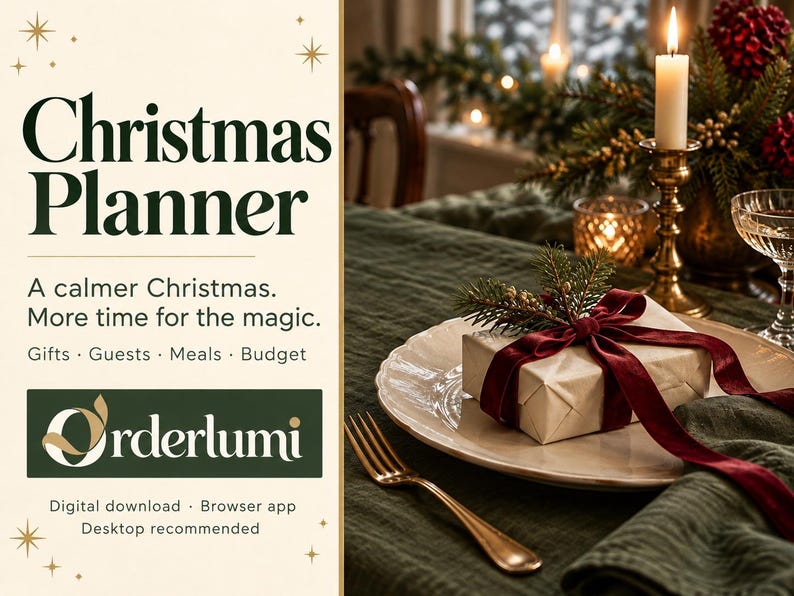 Christmas Planner App, Gift Budget and Tracker, Shared Guest List, Cards, Dinner Seating and Printable Place Cards, Digital Download Bild 7