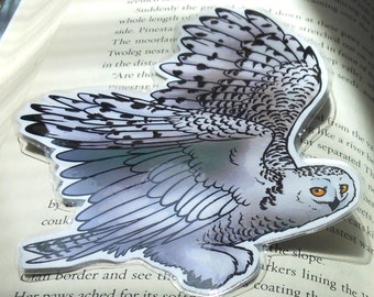 Snowy Owl Page Pet Bookmark