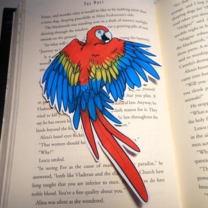 Scarlet Macaw Page Pet Bookmark