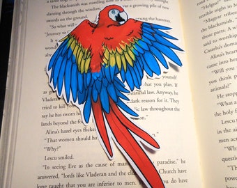 Scarlet Macaw Page Pet Bookmark