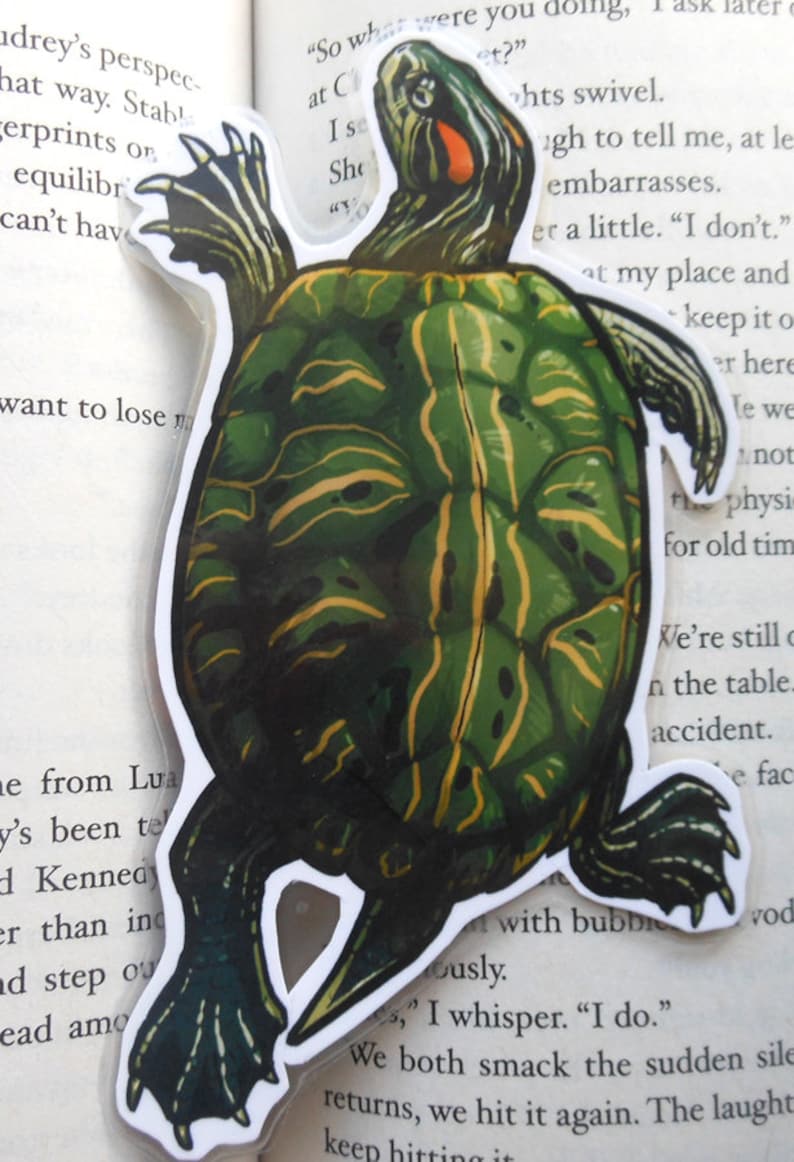 Red Eared Slider Page Pet Bookmark