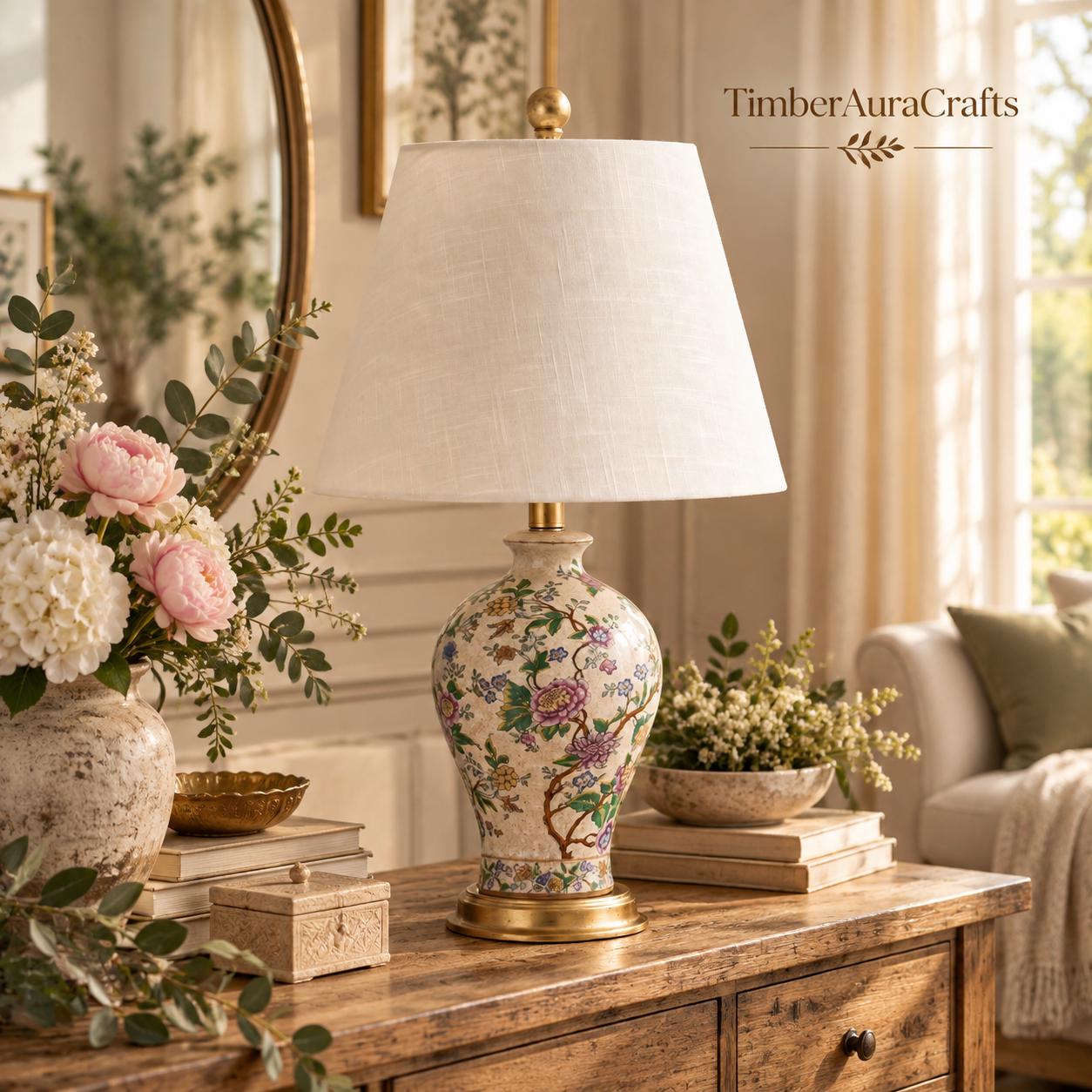 Ethan Allen Brass Lamp - Etsy