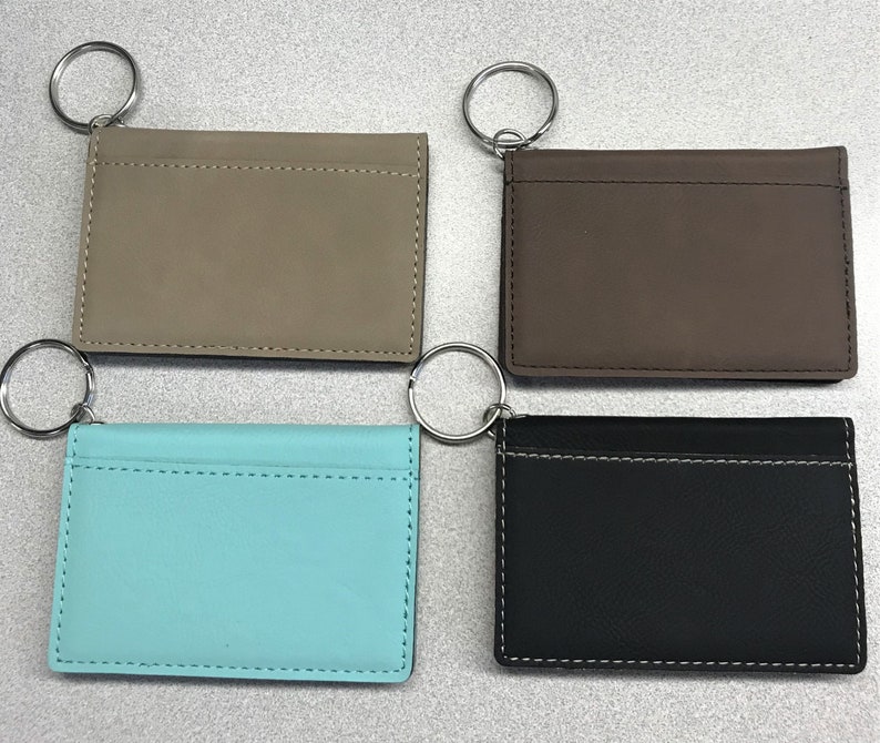 Monogrammed Keychain ID Holder College ID Holder Keychain Etsy