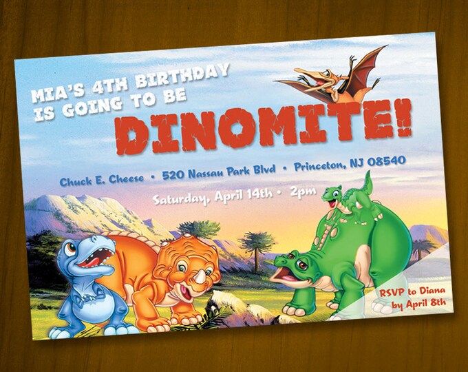 Land Before Time Birthday Invitation / Digital File / You - Etsy