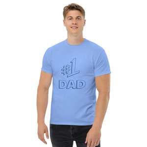 Seinfeld #1 Dad T-Shirt - Light Blue Jerry Seinfeld Dad Tribute Tee