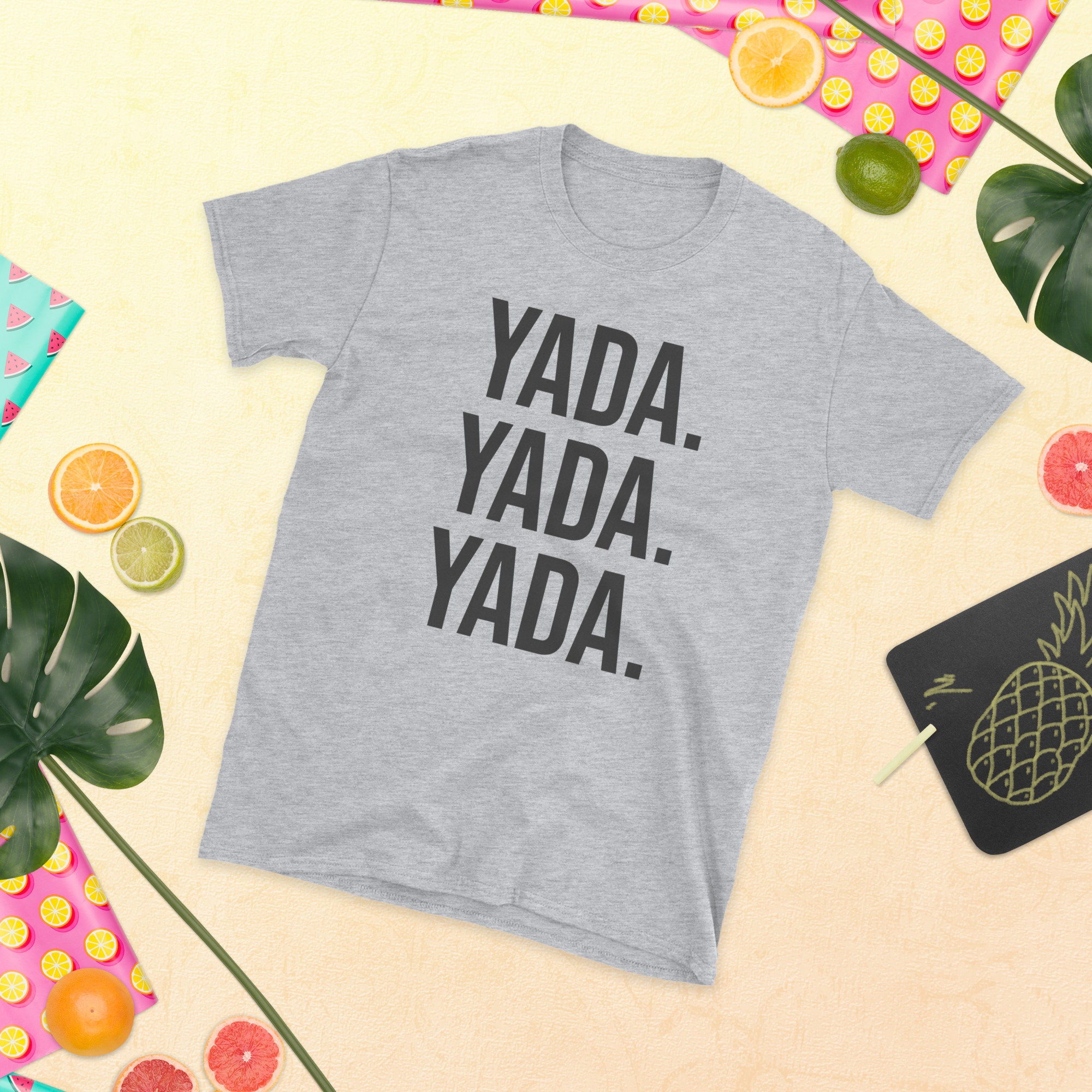 Yada Yada Yada Seinfeld Light Color Short-Sleeve Unisex T-Shirt Funny Seinfeld Shirt for Adult T Shirt Seinfeld Gift for Dad