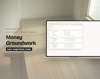Life Events Budget Spreadsheet | New Home, New Baby, Job Change, Freelance, Moving Country | 90-Day Cash Flow, Sinking Funds