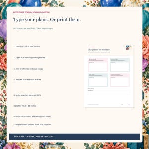Birthday Party Planner, 28-Page Fillable Printable PDF with Colorful Illustrated Cover image 4