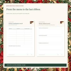Holiday and Hosting Planner Bundle, 5 Fillable PDFs, 136 Pages for Celebrations image 3