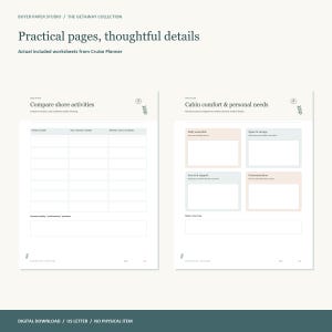 Cruise Planner, 24-Page Fillable PDF, Days at Sea, Printable Travel Organizer image 3