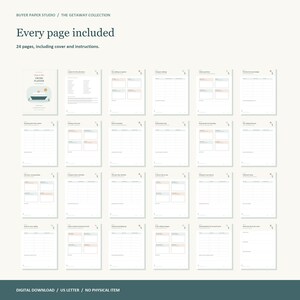 Cruise Planner, 24-Page Fillable PDF, Days at Sea, Printable Travel Organizer image 5