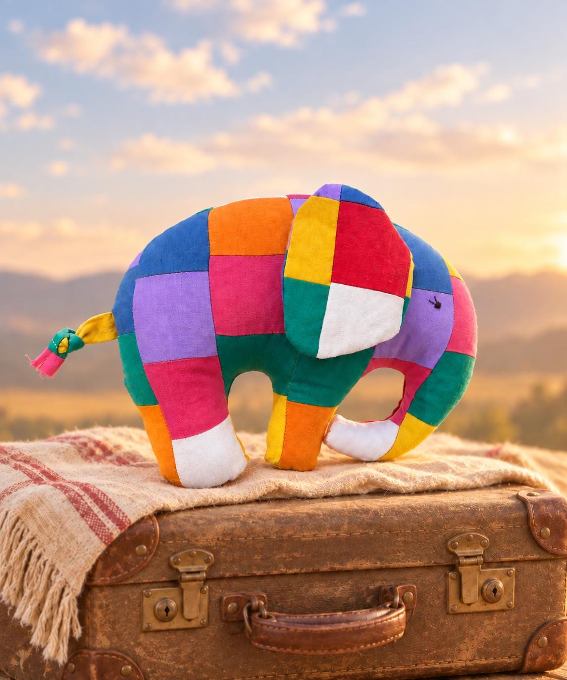 Elmer the patchwork elephant - Etsy 日本