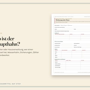 Notfallordner zum Ausdrucken, Notfallmappe für die Familie, Vorsorgeordner Vorlage, Wo liegt was, Notfallkarte, PDF A4 image 6