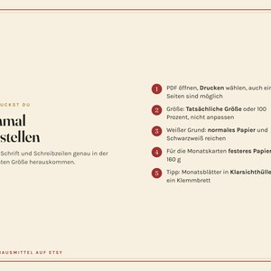 Geburtstagskalender zum Ausdrucken, immerwährend ohne Jahr, Kita und Klasse, Jahrestage, Geburtstagsliste, PDF A4 image 10