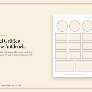 May include: A sheet of blank adhesive labels featuring three circular labels at the top, followed by nine medium rectangular labels and two large rectangular labels at the bottom. The labels have thin, colored borders and are arranged on a white background.