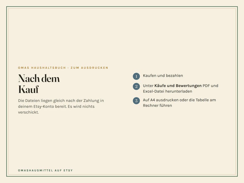 Haushaltsbuch zum Ausdrucken, undatiert, Budgetplaner PDF A4 und Excel Tabelle, Ausgaben, Fixkosten, Sparziele, Umschlagmethode Bild 11