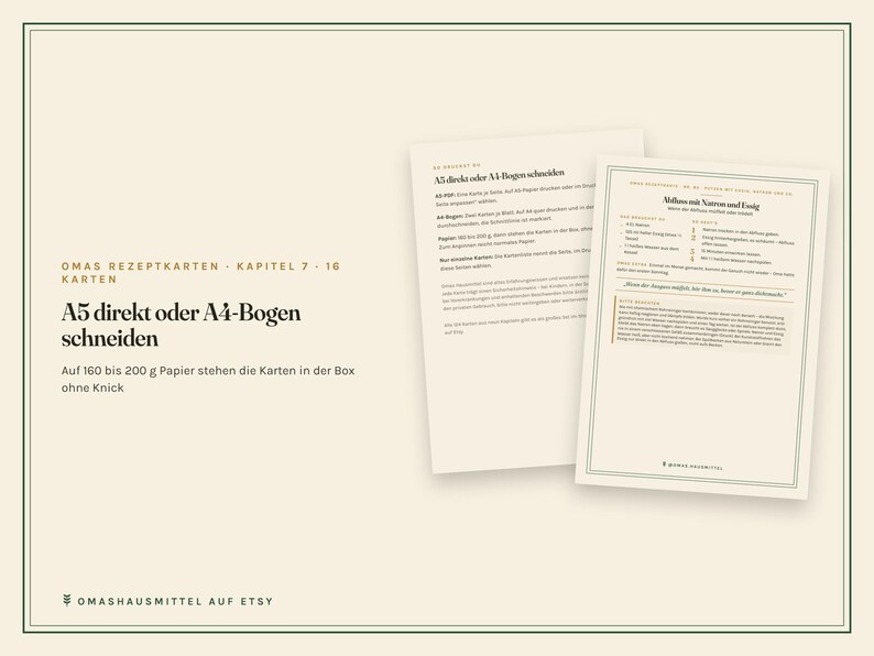 16 fertige Putzrezepte zum Ausdrucken, Essig und Natron, Putzmittel selber machen, Karten A5, PDF deutsch image 5
