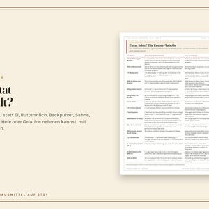 Küchen Spickzettel zum Ausdrucken, Umrechnungstabelle, Garzeiten, Saisonkalender, Mengen pro Person, Haltbarkeit, PDF A4 Bild 8