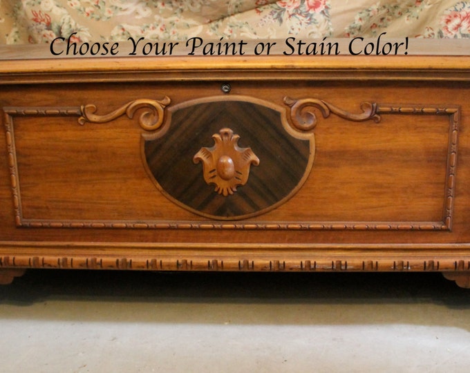 Antique Cedar Chest Stain or Paint to Order Etsy