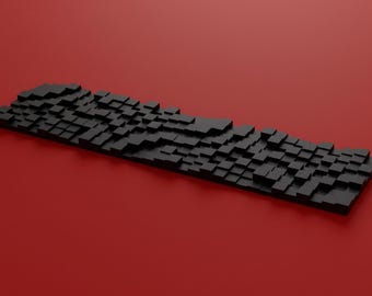 Modular 2D Acoustic Diffuser Panel | 5000 Hz Target Frequency (400x400mm)