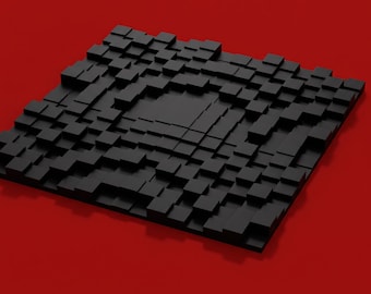 2916 Hz Modular Acoustic Diffuser Panel | 2D Sound Scattering Treatment (200x200mm)