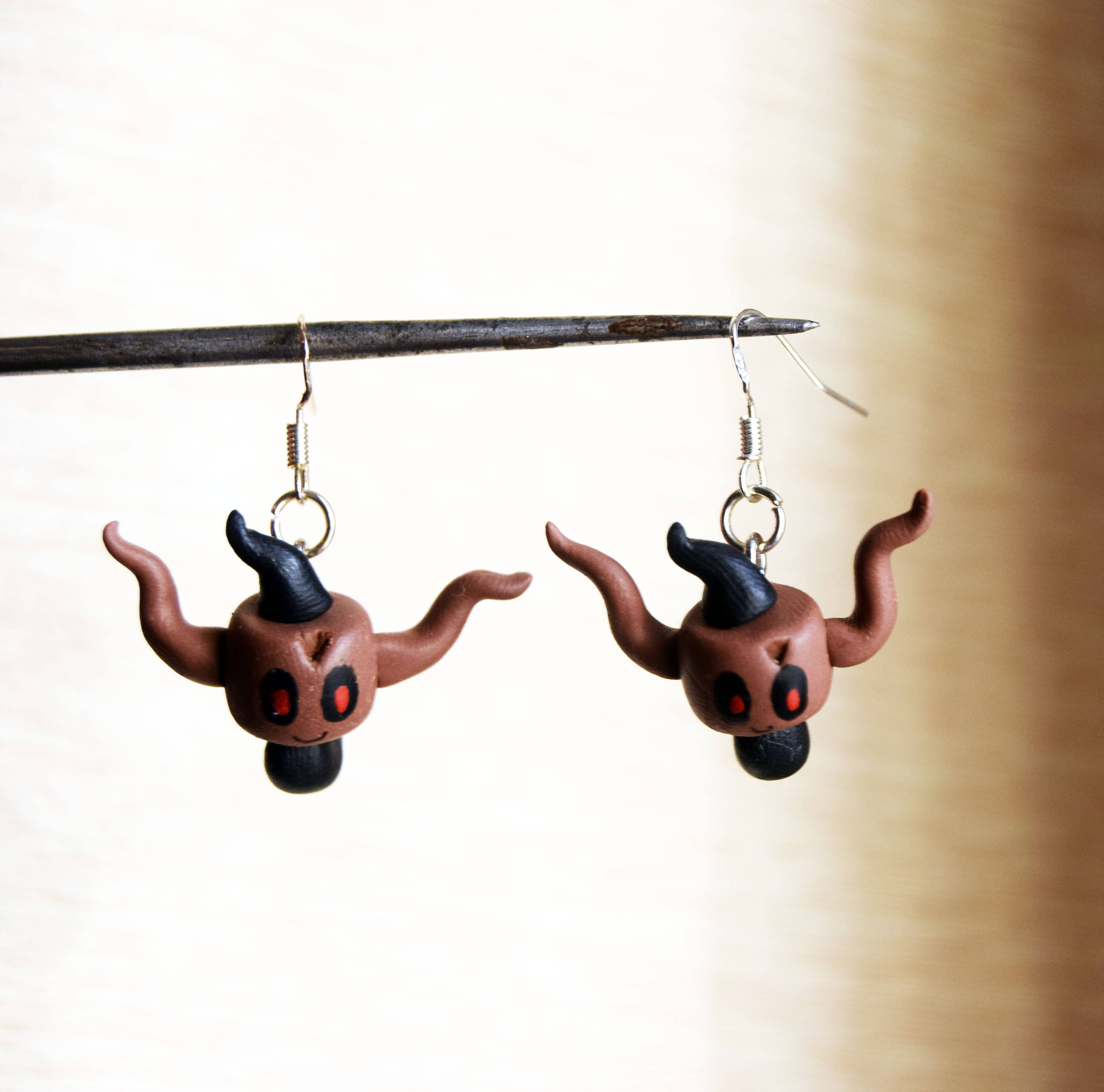 Phantump Ghost Type Pokemon Earrings Xy Pokemon Jewellery Etsy Denmark