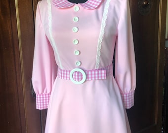 Dammit, Janet! Rocky Horror Picture Show Shadow Cast Custom Made Pink Dress in stretch fabric