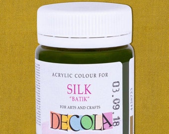 DECOLA® Acrylic Paint BATIK for Silk Crafts Arts 50ml Jars St.Petersburg