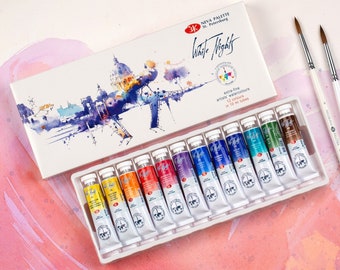 White Nights® Watercolor St.Petersburg Extra Fine Set Tube 12 x 10ml IWS Recommended Professional Artist St.Petersburg