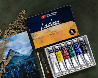 Oil Paint Set LADOGA Professional Extra Fine 6x46ml St.Petersburg NEVSKAYA PALITRA