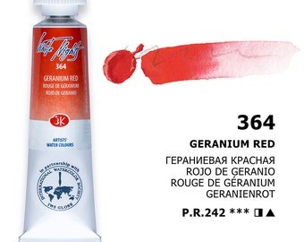 Saint Petersburg White Nights® Watercolor Tubes RED TONES 10ml Extra Fine Artist St.Petersburg