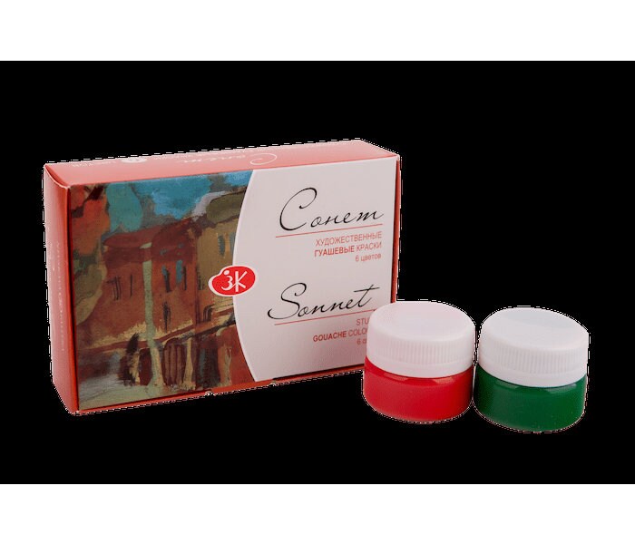 Gouache Studio Paint Set Sonnet® 6x20ml St.Petersburg